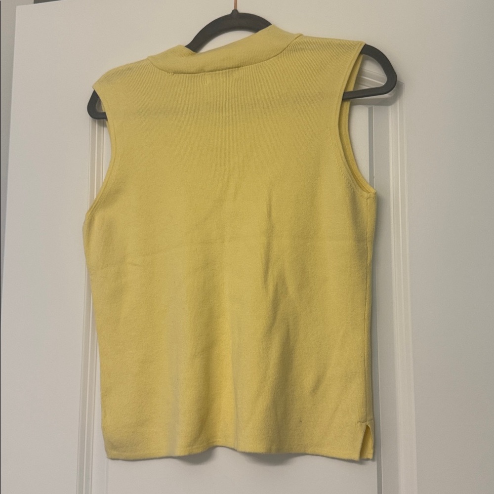Classic Butter Yellow Sleeveless Top - Picture 5 of 9